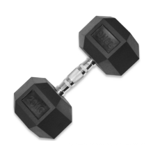 2021 New Rubber Gym Exercises Weight Lifting Hexagonal Dumbbell